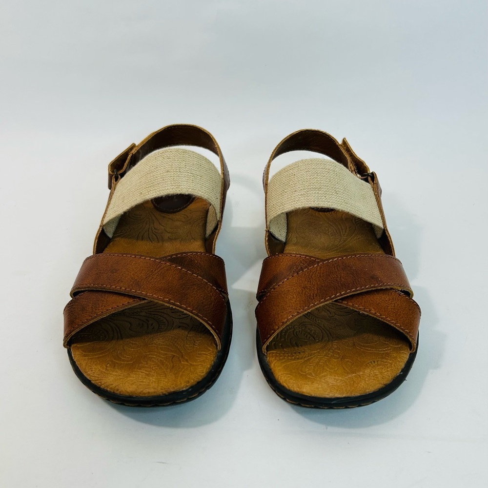 B.O.C. Brown Vegan Leather Strappy Sandals size 6 - Picture 6 of 12
